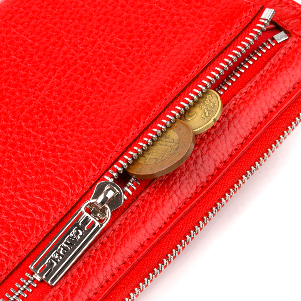 Гаманець Canpellini З натуральної шкіри Червоний (21921) - зображення 7