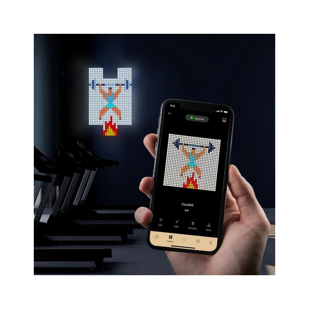 Гірлянда Twinkly Панель Smart LED Squares 3 RGB, Gen II, IP20, 16x16см, for TWQ064STW-07-BEU (TWQ064STW-03-BAD) - зображення 9