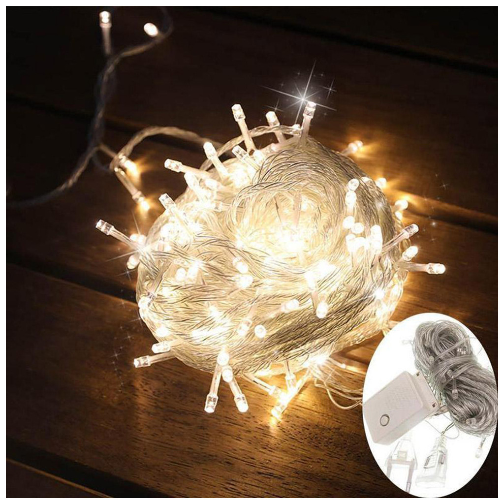 Гірлянда ColorWay LED 200 20м 8 функцій теплий колір 220V (CW-G-200L20V) - зображення 7