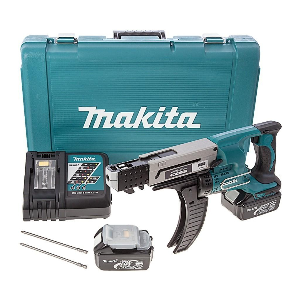 Шуруповерт Makita магазинний з автоматичною подачею + кейс (DFR550RFE) - зображення 6