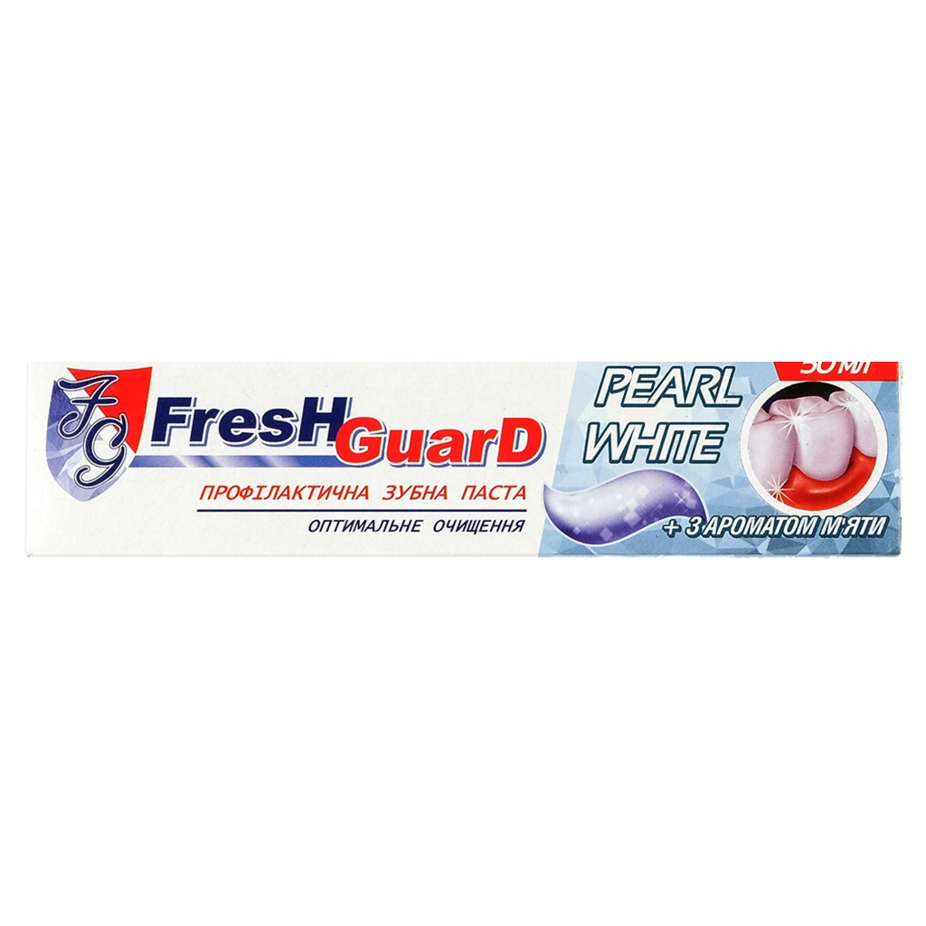 Зубна паста Fresh Guard Pearl White 50 мл (3800031751967) - зображення 1