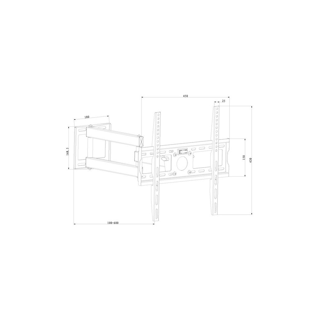 Кронштейн X-Digital STEEL SA345 Black - зображення 2