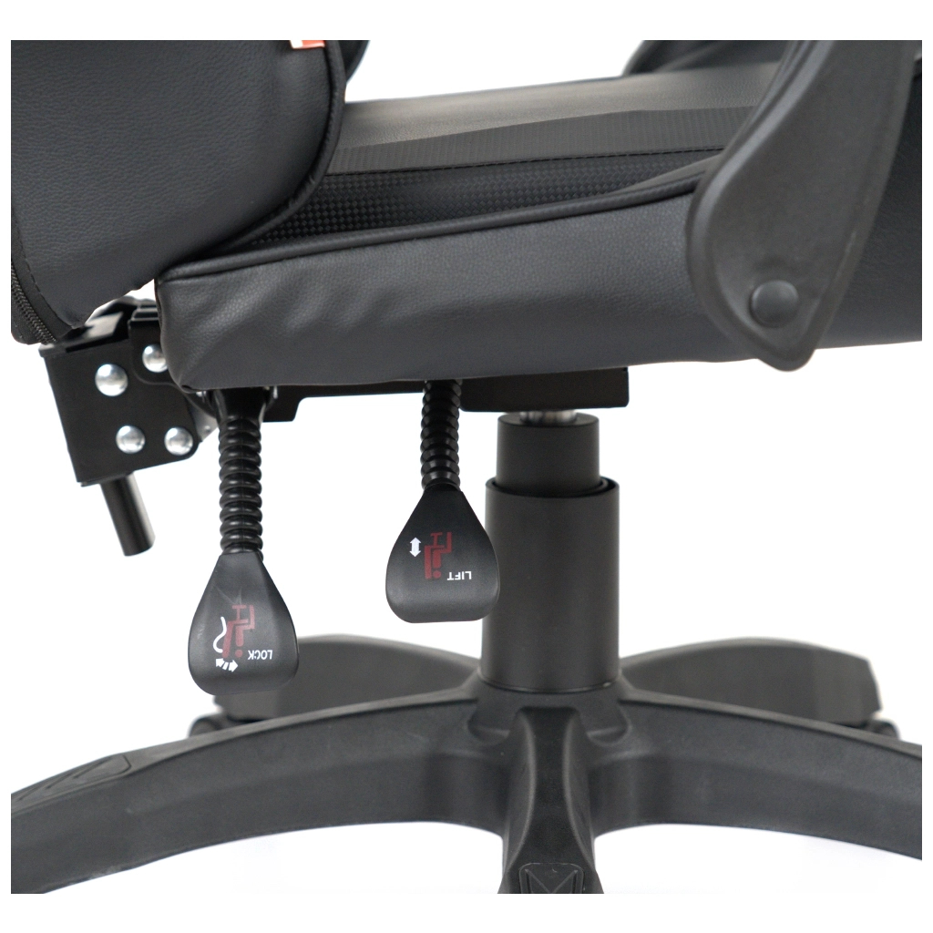 Крісло ігрове Аклас Бешкет ANF підліткове Чорний (PU-чорний) (00160337) - зображення 11