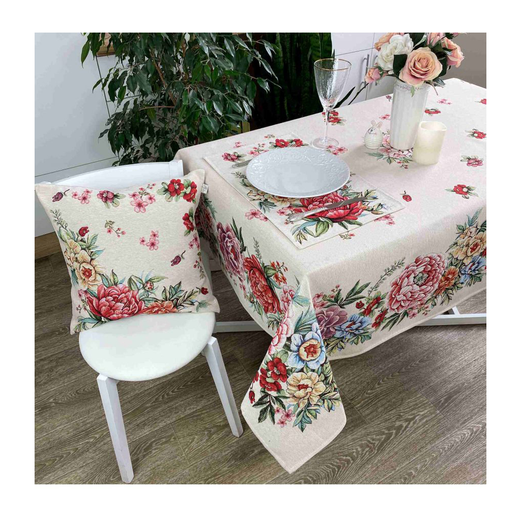 Наволочка Прованс декоративна гобеленова Alegria 45х45 см (21673) - зображення 3