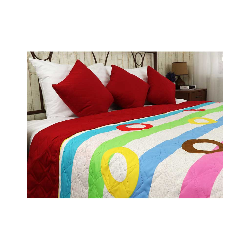 Покривало Руно двостороннє Червоні фарби 212х240 см (329.52У_Червоні Барви) - зображення 2