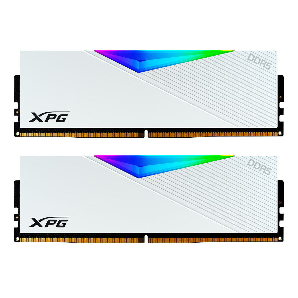 Модуль пам'яті для комп'ютера DDR5 32GB (2x16GB) 5200 MHz XPG Lancer RGB White ADATA (AX5U5200C3816G-DCLARWH) - зображення 2
