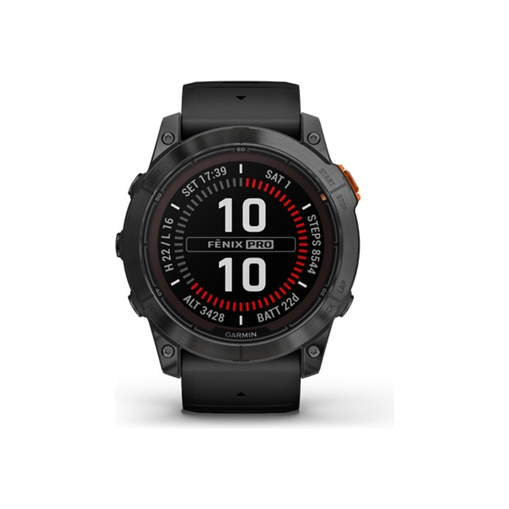 Смарт-годинник Garmin fenix 7X Pro Sol, Slate Gray Stl w/ Black Bnd, GPS (010-02778-01) - зображення 4