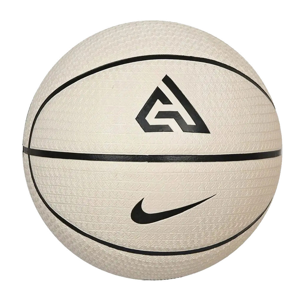 М'яч баскетбольний Nike Playground 8P 2.0 G Antetokounmpo Deflated Pale N.100.4139.129.07 Уні 7 Молочний/Чорний (887791750532) - зображення 3