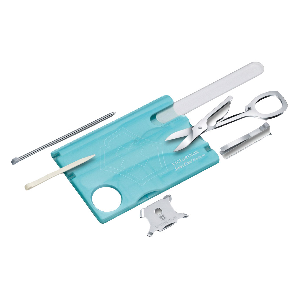 Мультитул Victorinox SwissCard NailCare Transparent Blue (0.7240.T21) - зображення 1