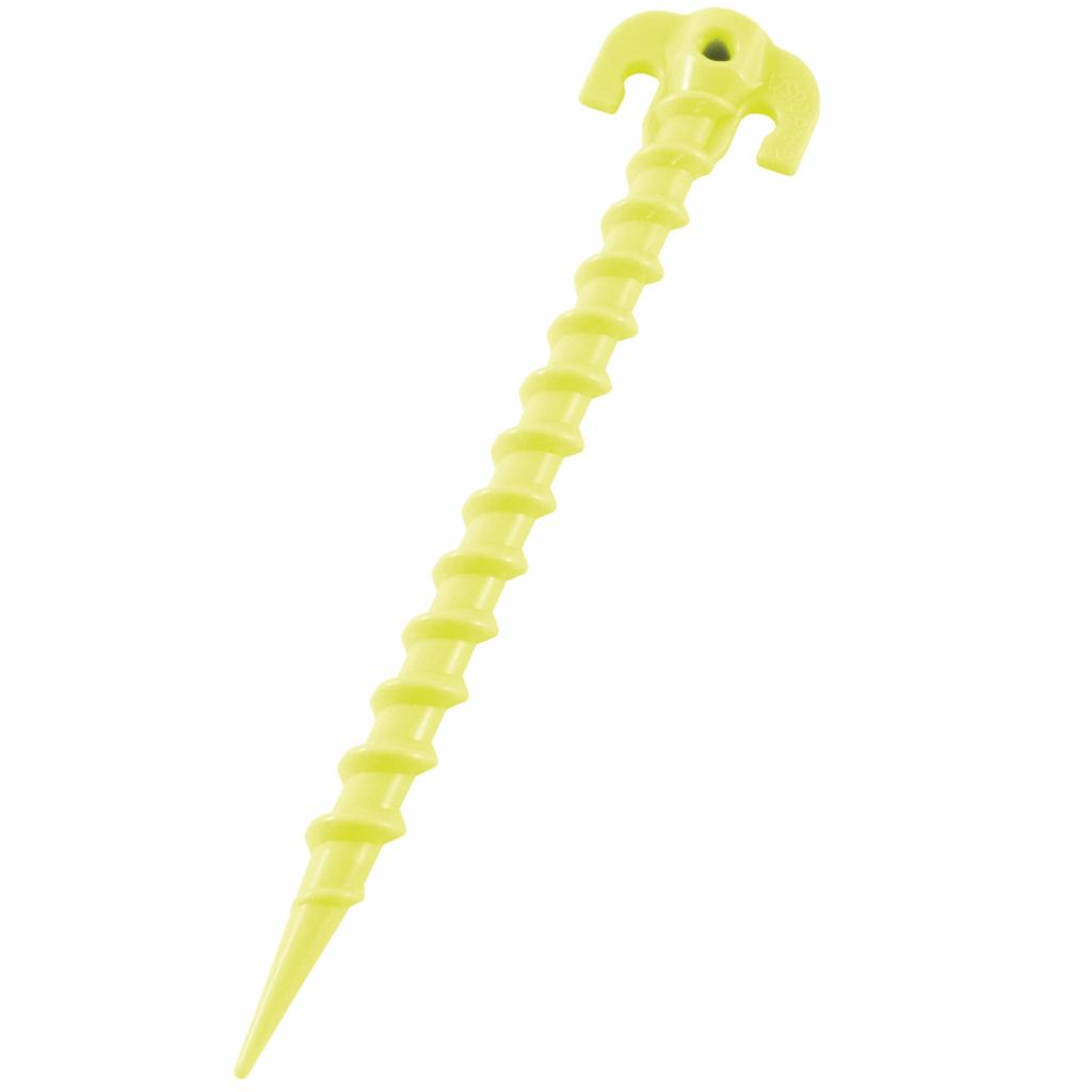 Комплект кілочків Outwell Screw Plastic Peg 25 см 6 шт Luminous Green (928774) - зображення 1