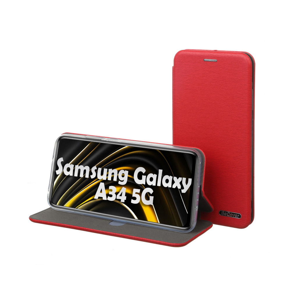 Чохол до мобільного телефона BeCover Exclusive Samsung Galaxy A34 5G SM-A346 Burgundy Red (709031) - зображення 6