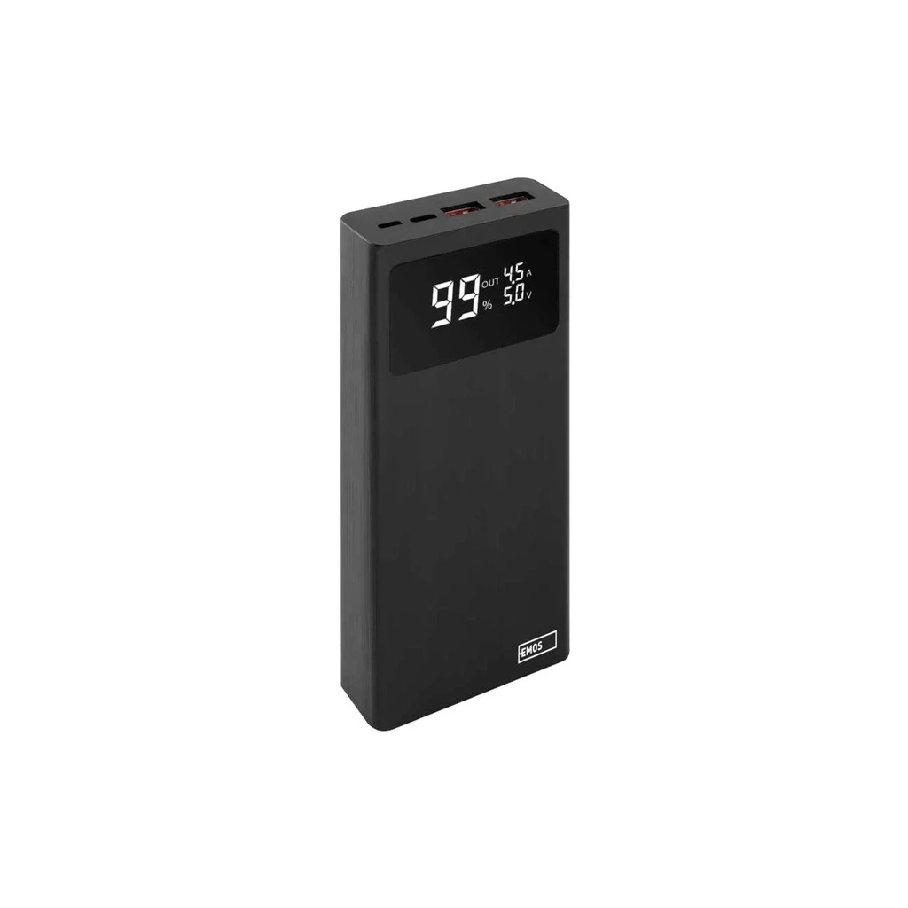 Батарея універсальна EMOS 20000mAh BETAQ 20, 22.5W, black (B0532B) - зображення 3