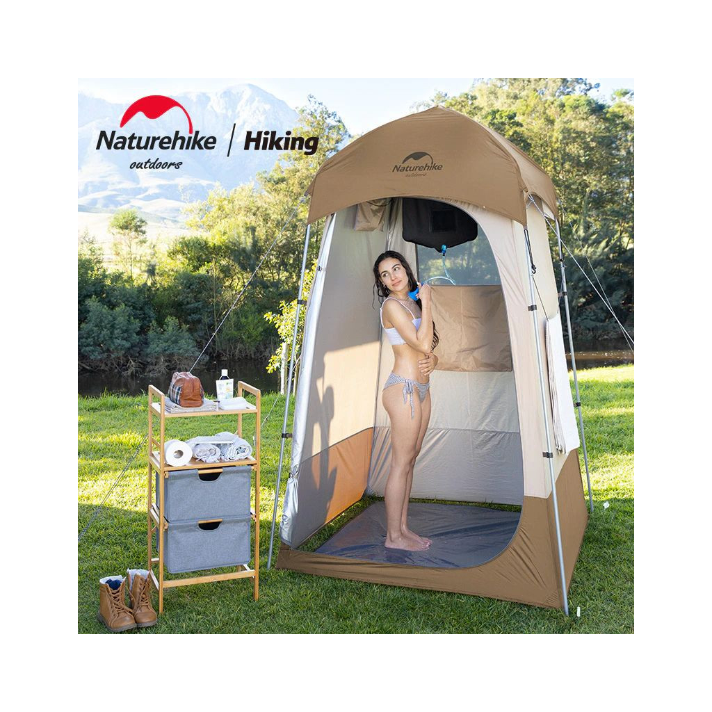 Намет Naturehike NH21ZP005 (душ/туалет) Коричневий (6927595779088) - зображення 3