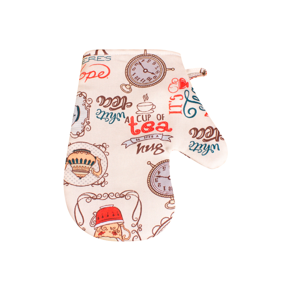 Кухонна прихватка MirSon рогожа/напівпанама №218 - Cream services (2200006754503) - зображення 1