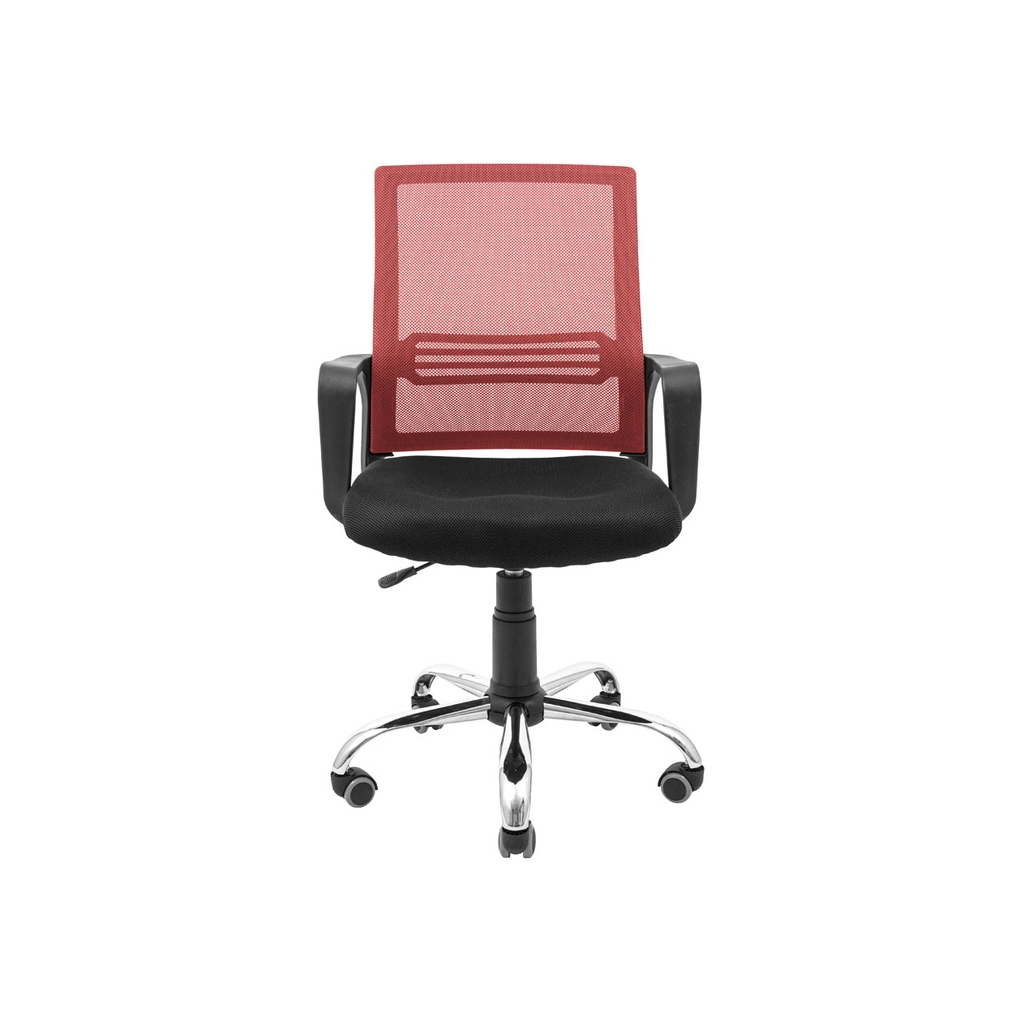 Офісне крісло Richman Джина Хром Піастра Сітка чорна + червона (ADD0003119) - зображення 2