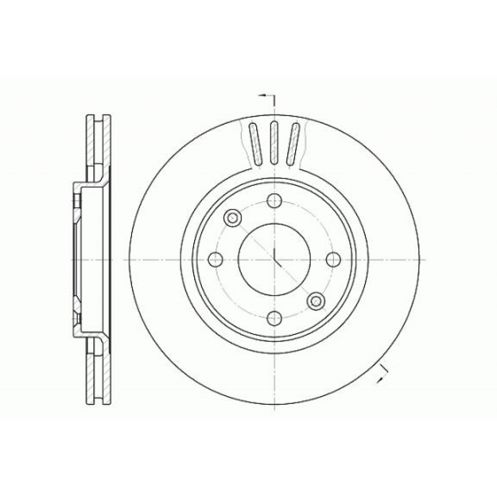 Гальмівний диск REMSA 6603.10 - зображення 1