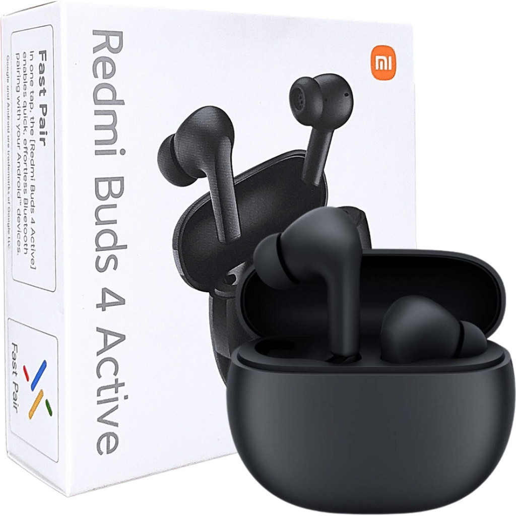 Навушники Xiaomi Redmi Buds 4 Active Black (BHR6992GL) - зображення 5