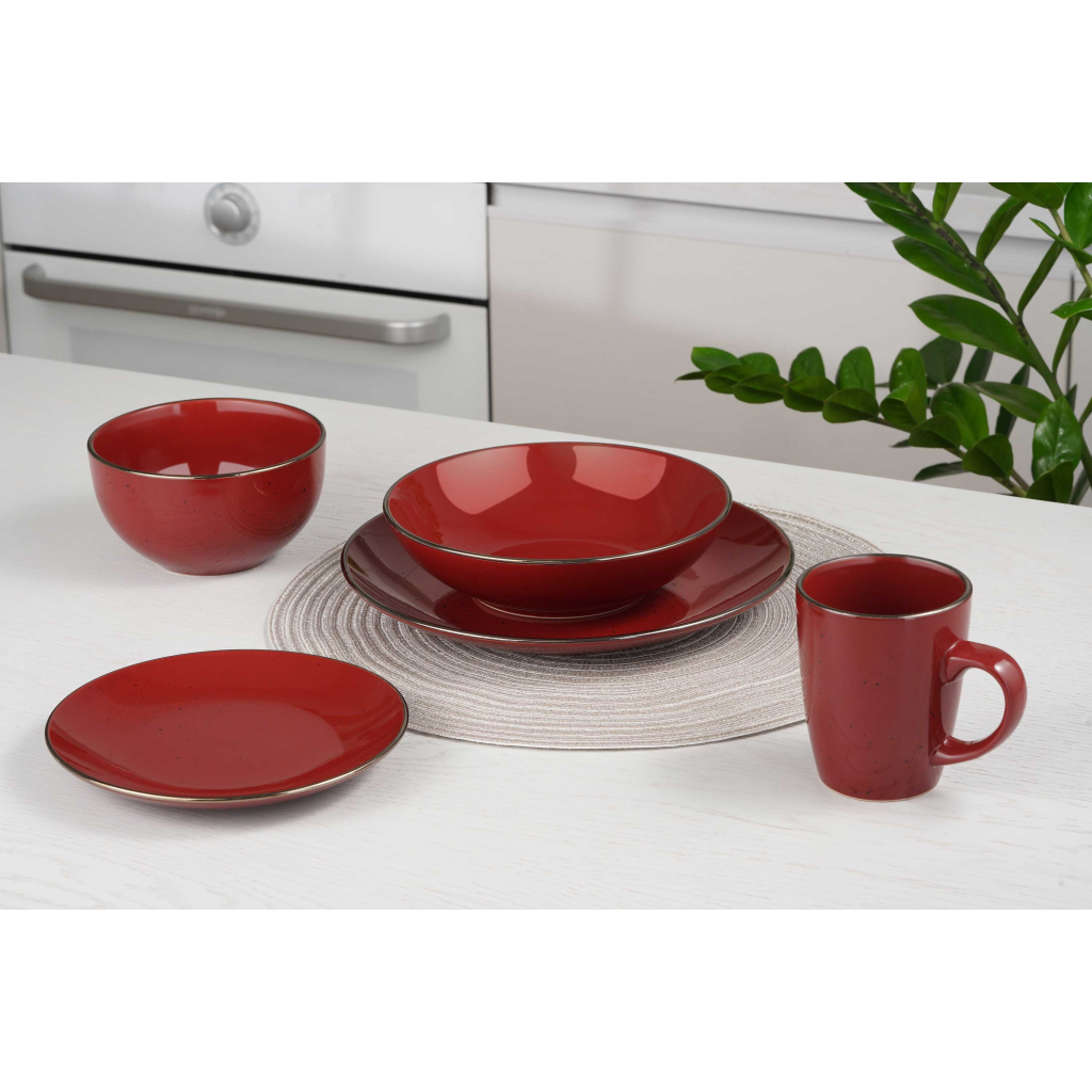 Тарілка Ardesto Bagheria Dinner 26 см Sangria (AR2926R) - зображення 3