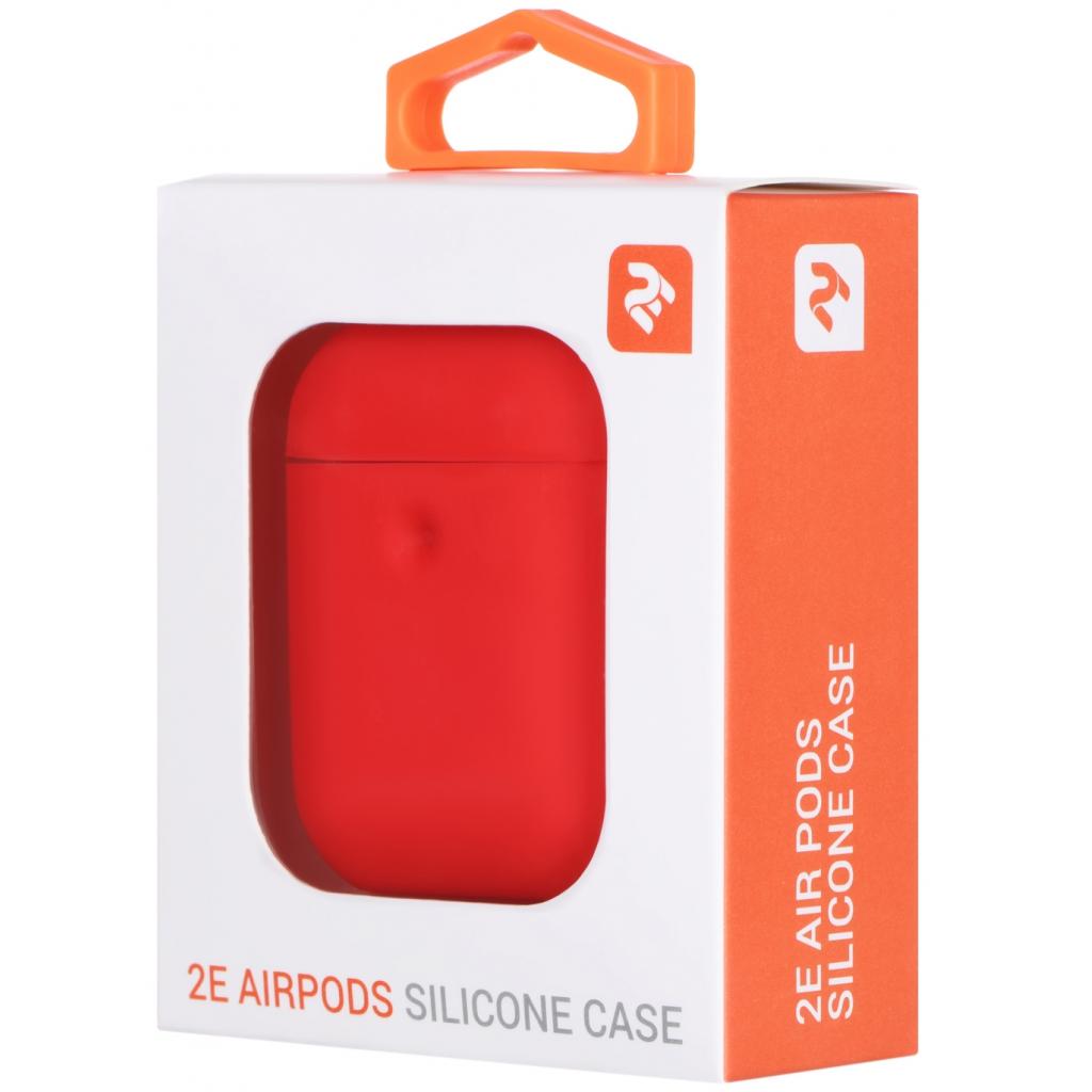 Чохол для навушників 2E для Apple AirPods Pure Color Silicone 3.0 мм Red (2E-AIR-PODS-IBPCS-3-RD) - зображення 3