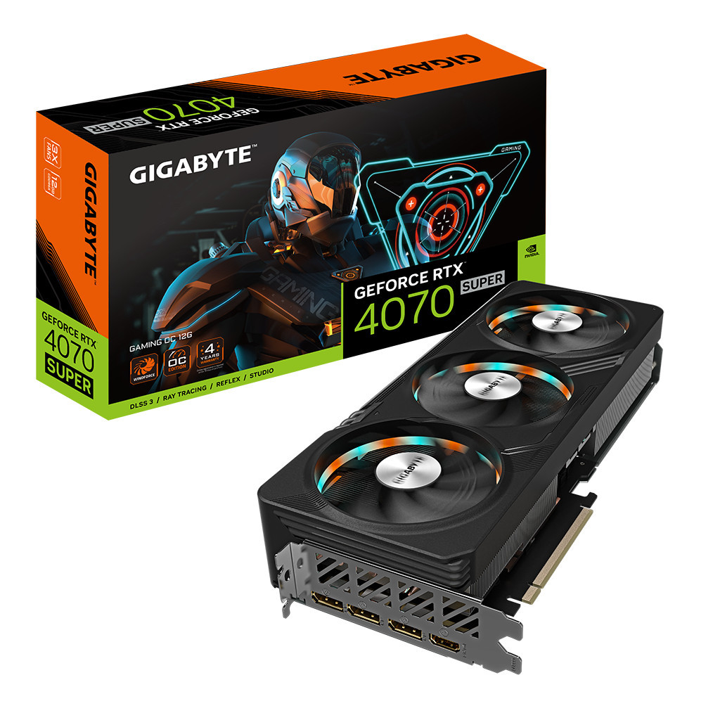 Відеокарта GIGABYTE GeForce RTX4070 SUPER 12Gb GAMING OC (GV-N407SGAMING OC-12GD) - зображення 2