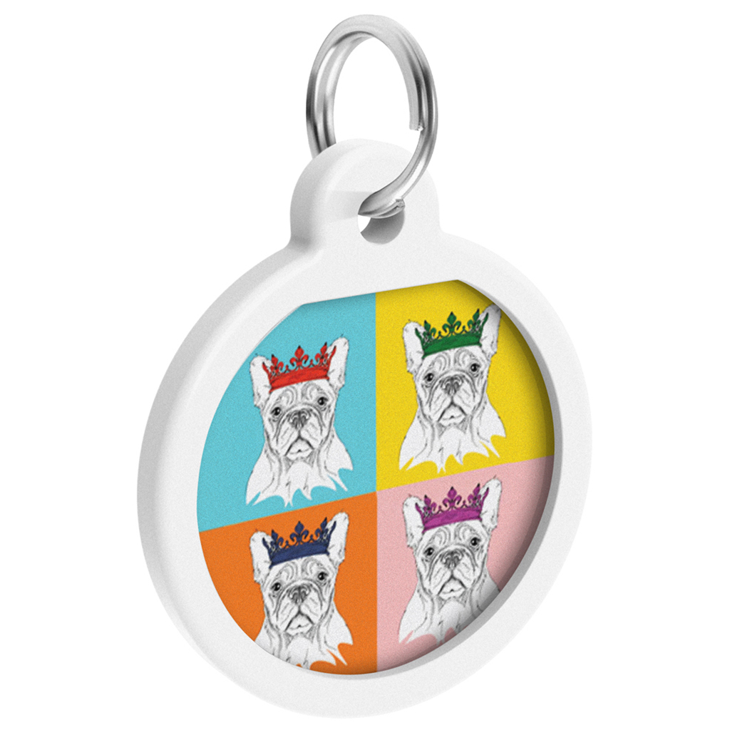 Адресник для тварин WAUDOG Smart ID з QR паспортом "Французький бульдог", круг 25 мм (0625-0209) - зображення 2