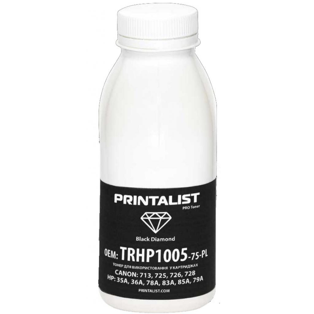 Тонер Printalist HP LJ P1005/1006/1505, 75г Black (TRHP1005-75-PL) - зображення 1