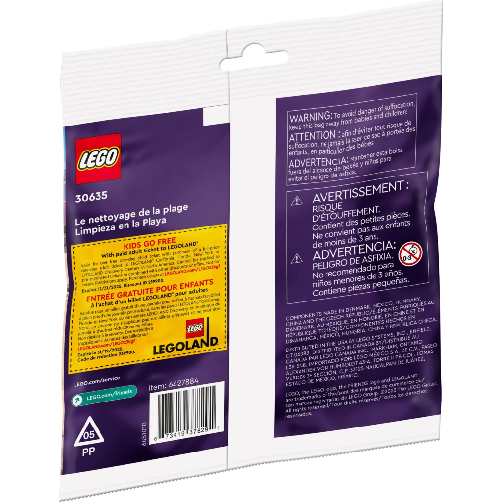 Конструктор LEGO Friends Прибирання пляжу (30635) - зображення 3