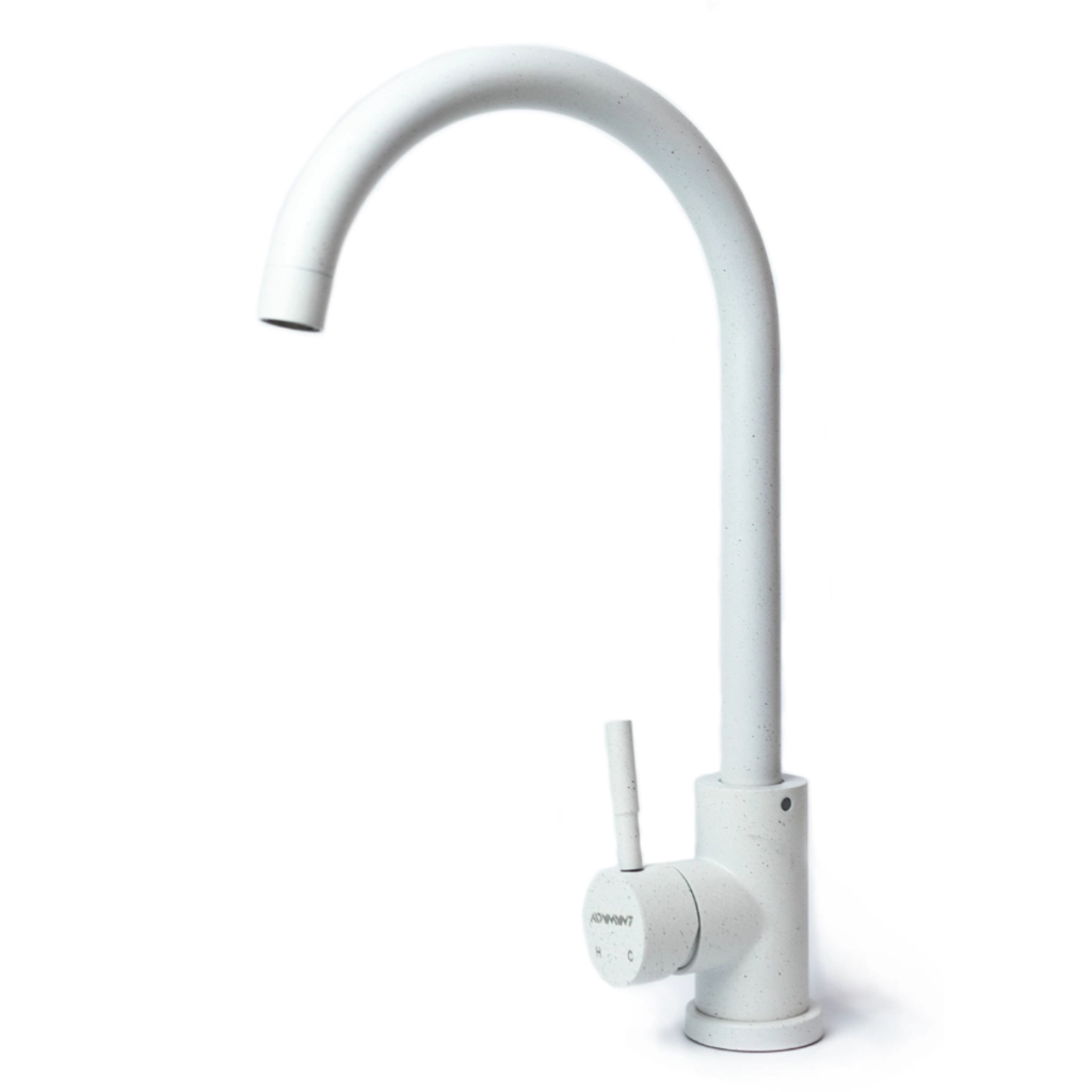 Мийка кухонна Adamant Ovum Old stone + змішувач (1824296910410) - зображення 4