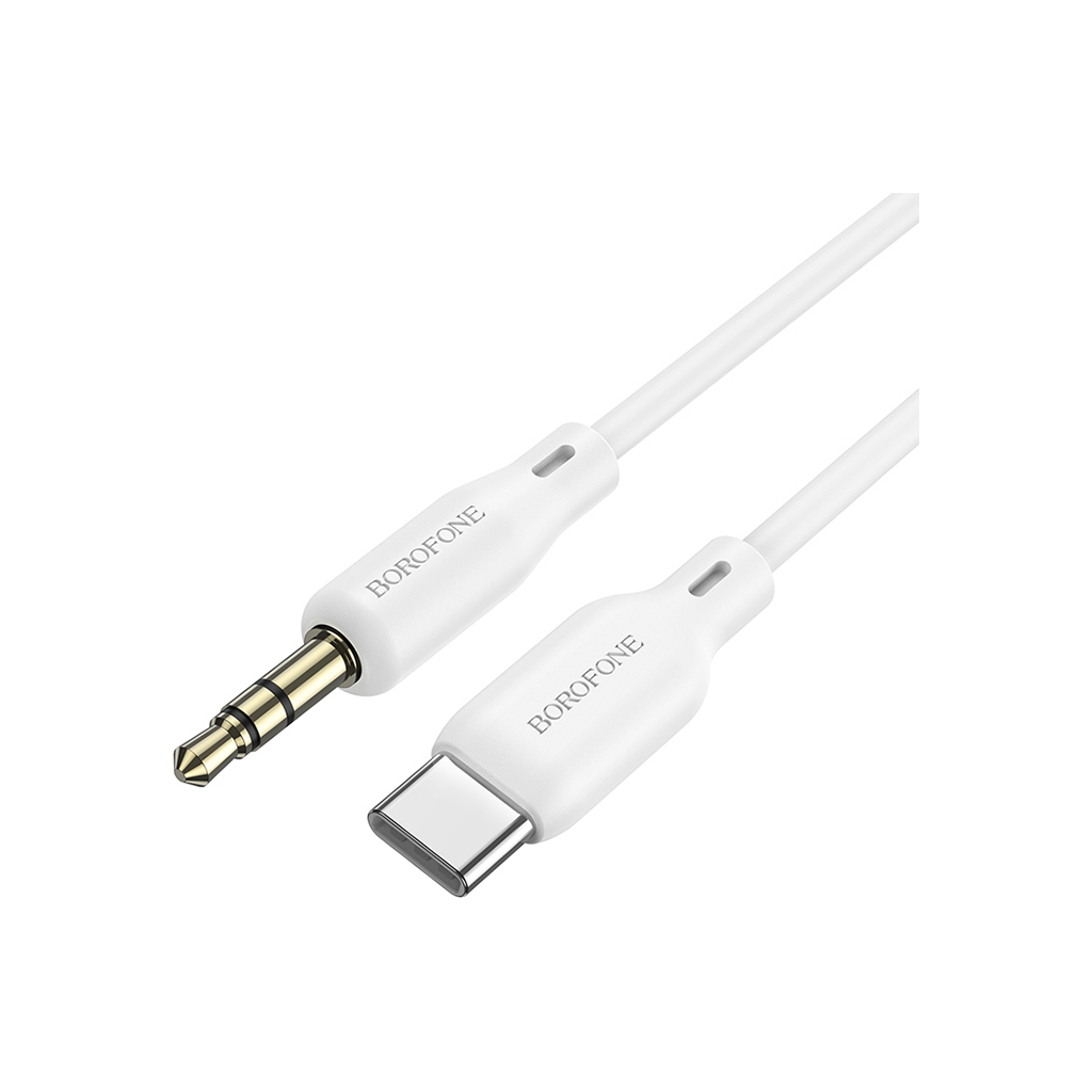 Кабель мультимедійний USB-C to 3.5mm M 1.0m white BOROFONE (6941991101076) - зображення 3