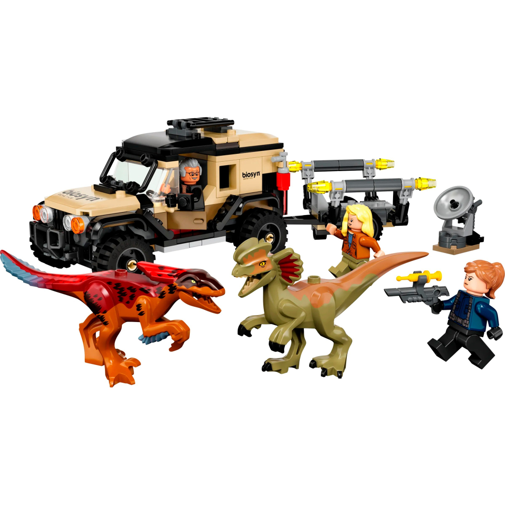 Конструктор LEGO Jurassic World Перевезення пірораптора та дилофозавра 254 деталі (76951) - зображення 8