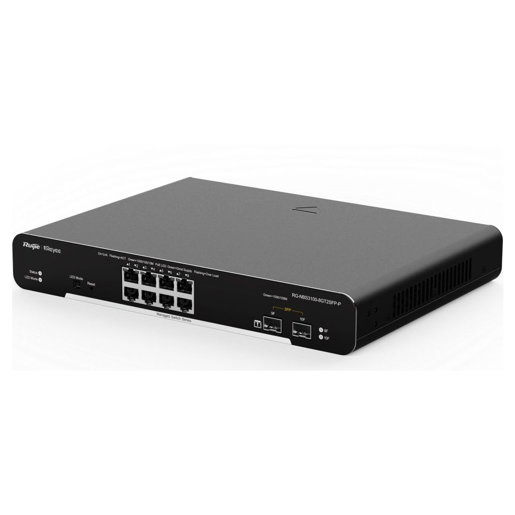 Комутатор мережевий Ruijie Networks RG-NBS3100-8GT2SFP-P - зображення 4