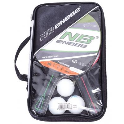 Комплект для настільного тенісу Enebe 2 ракетки Futura Serie 500 + 3 шарика (888425) - зображення 3
