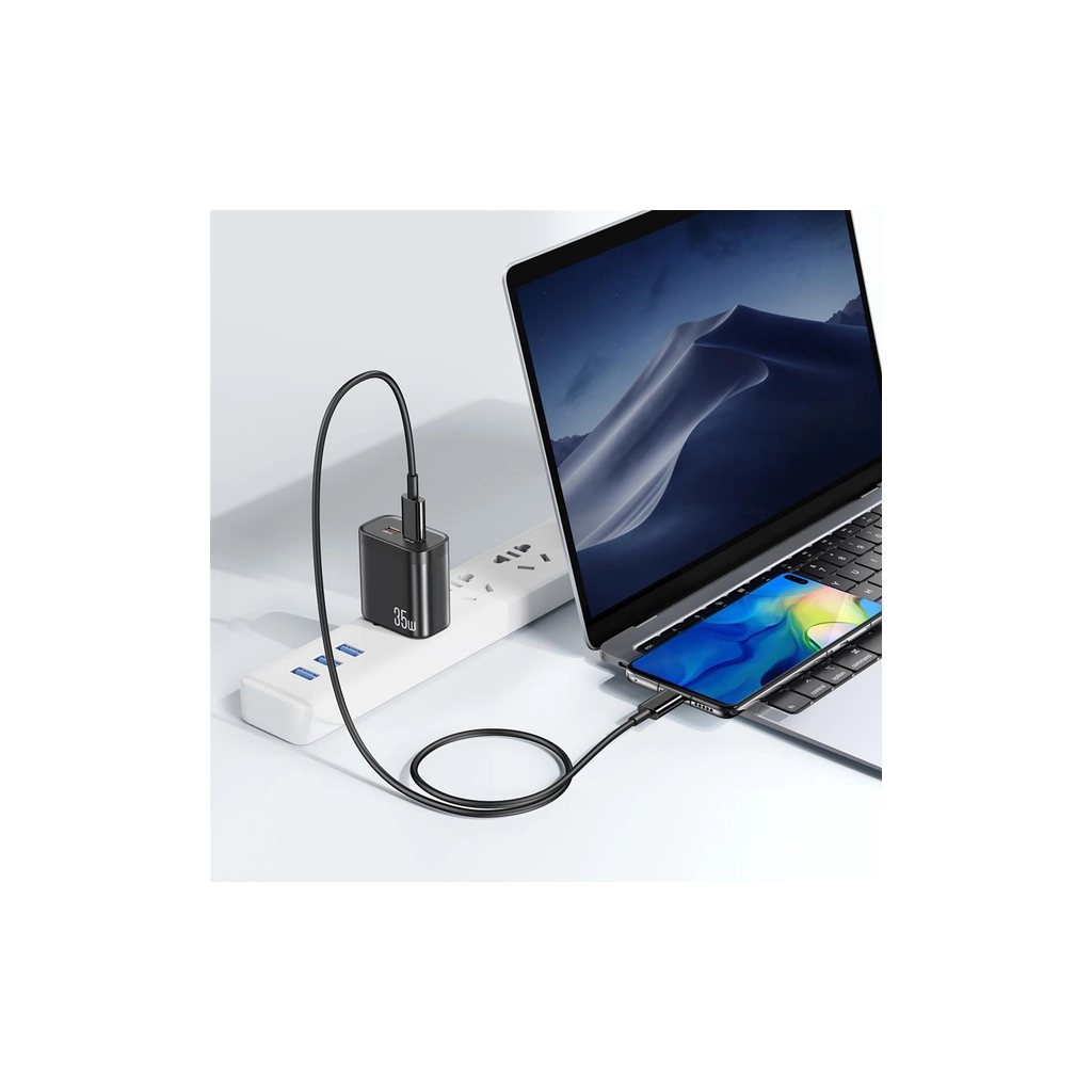 Зарядний пристрій XO L105-CC 2xUSB-C PD35W Black (L105-CC.black) - зображення 3