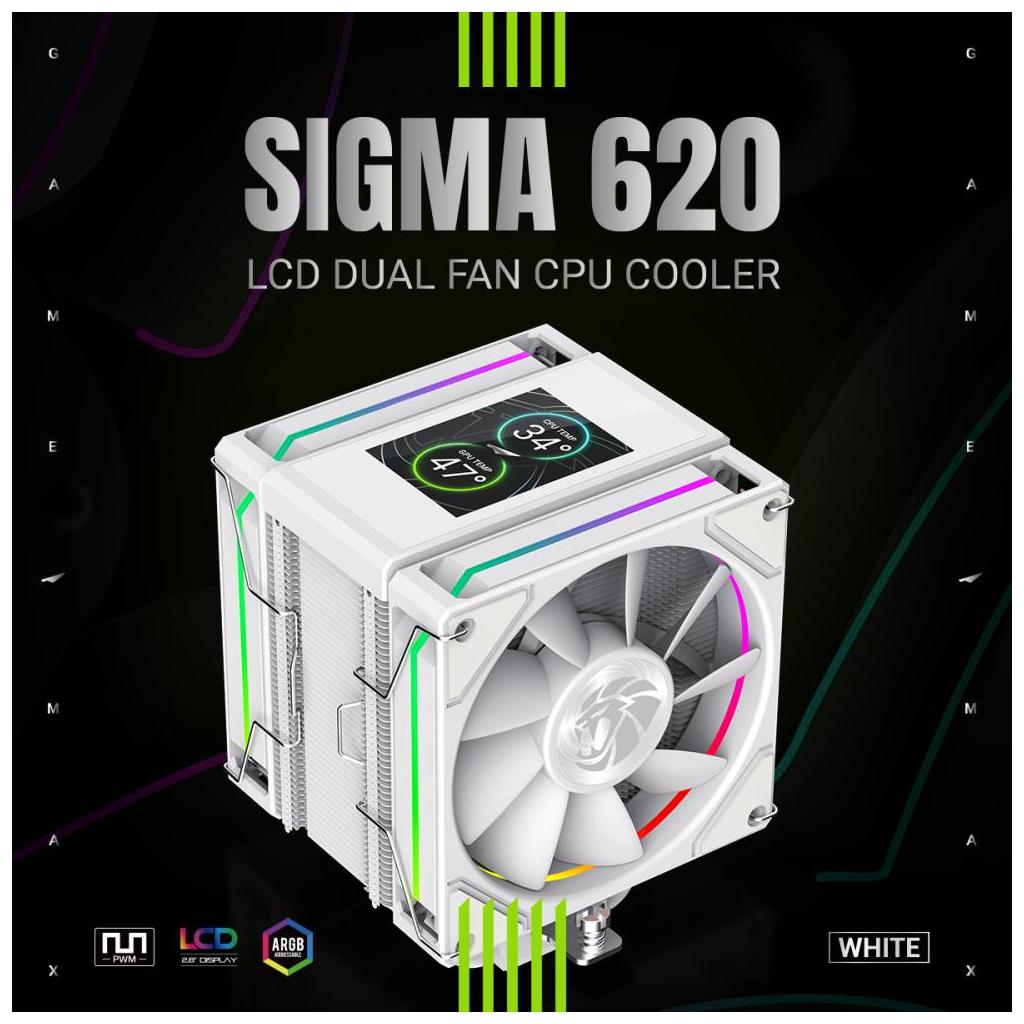 Кулер до процесора Gamemax SIGMA 620 WH - зображення 7