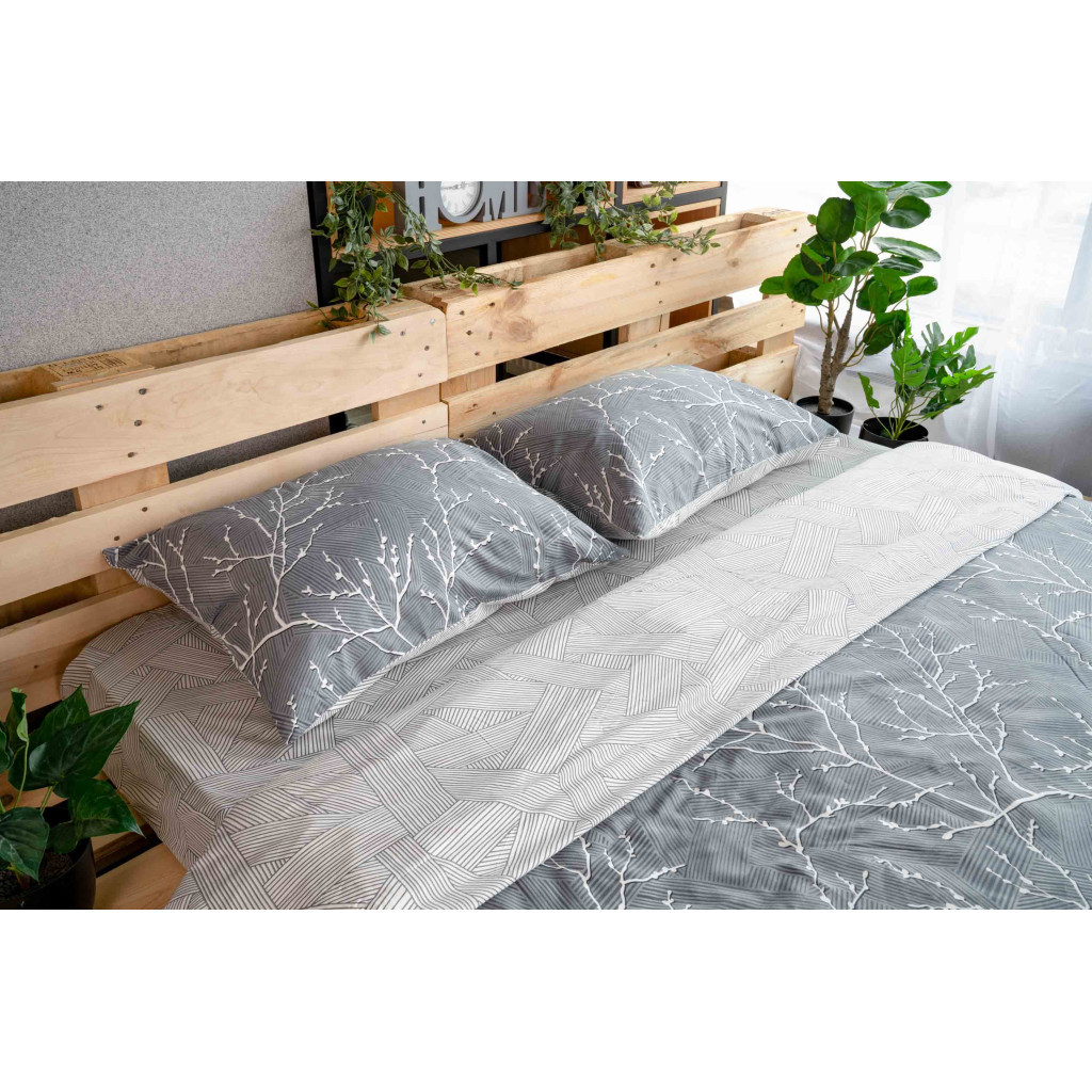 Постільна білизна Ardesto Gloria сатин блакитний євро 200х220 (ART2022LD) - зображення 4