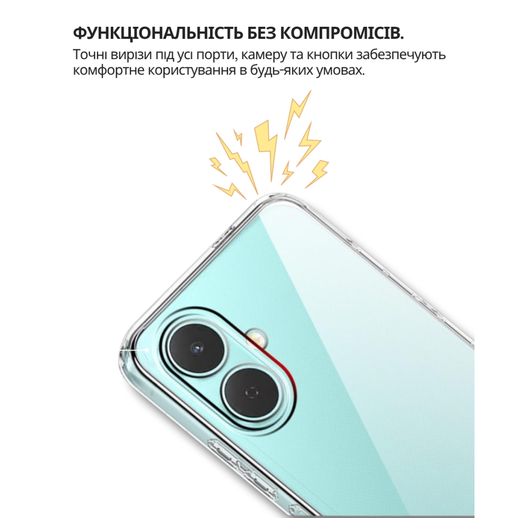 Чохол до мобільного телефона BeCover Silicone Tecno Spark Go 2 (KM4) Transparent (714682) - зображення 3