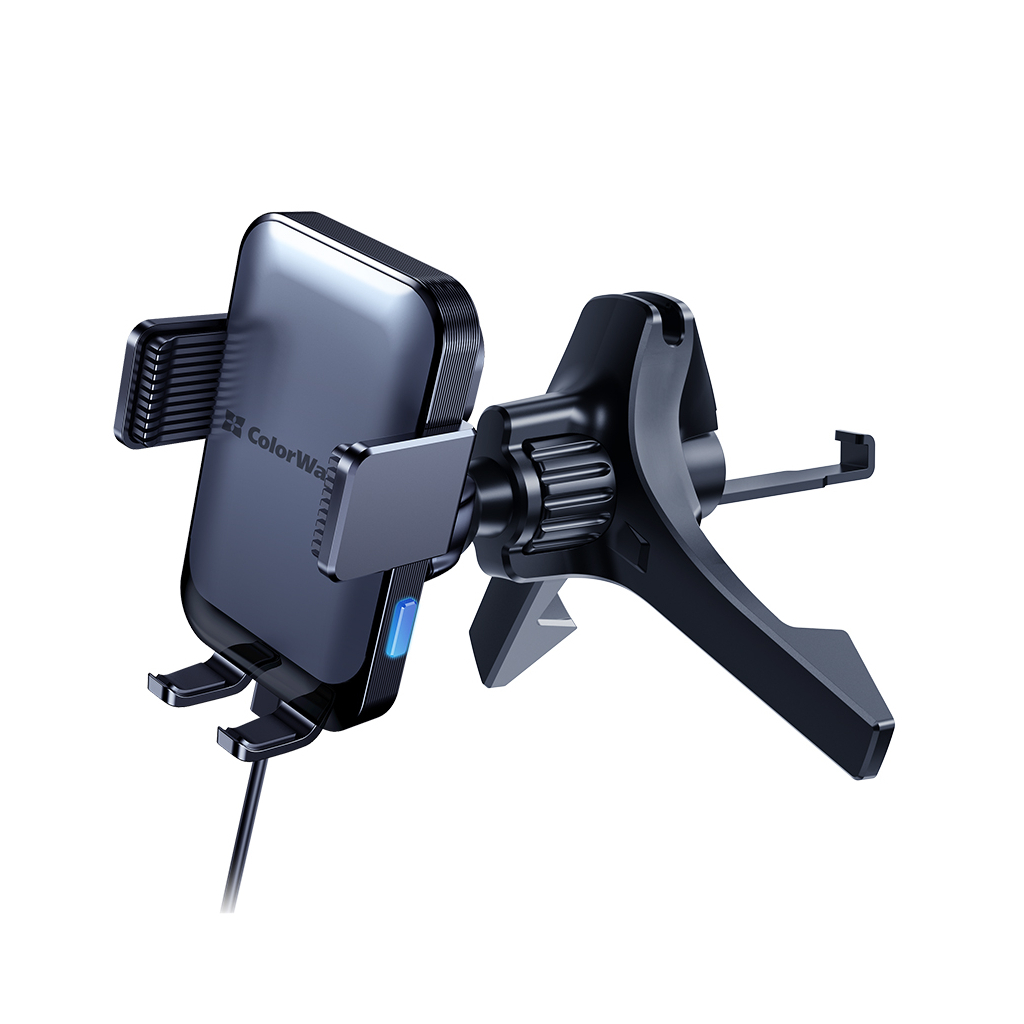 Універсальний автотримач ColorWay AutoSense Car Wireless Charger 2 (Dashboard+Air Vent) 15W (CW-CHAW040Q-BK) - изображение 3