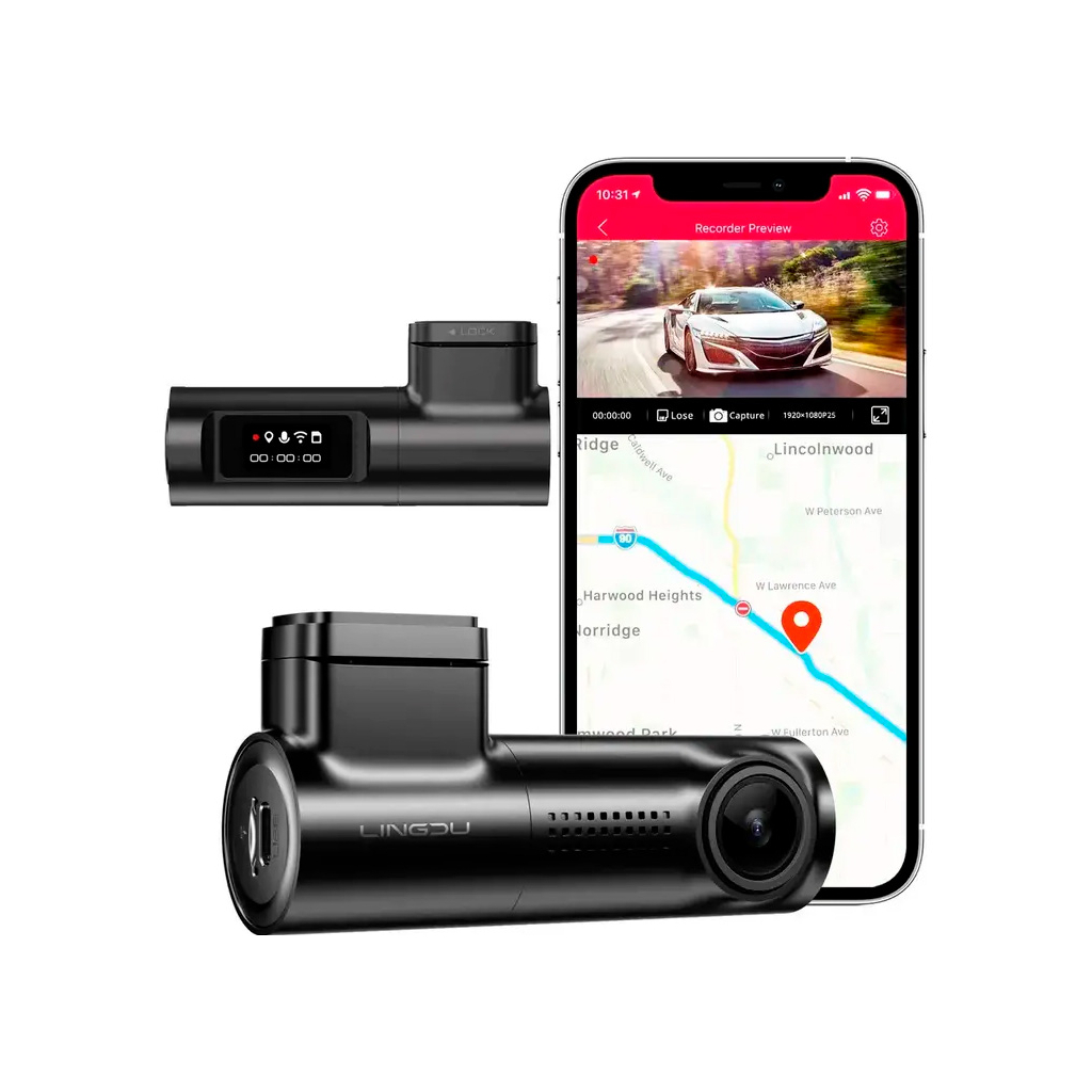 Відеореєстратор LINGDU Dash Cam D500 (D500) - зображення 3