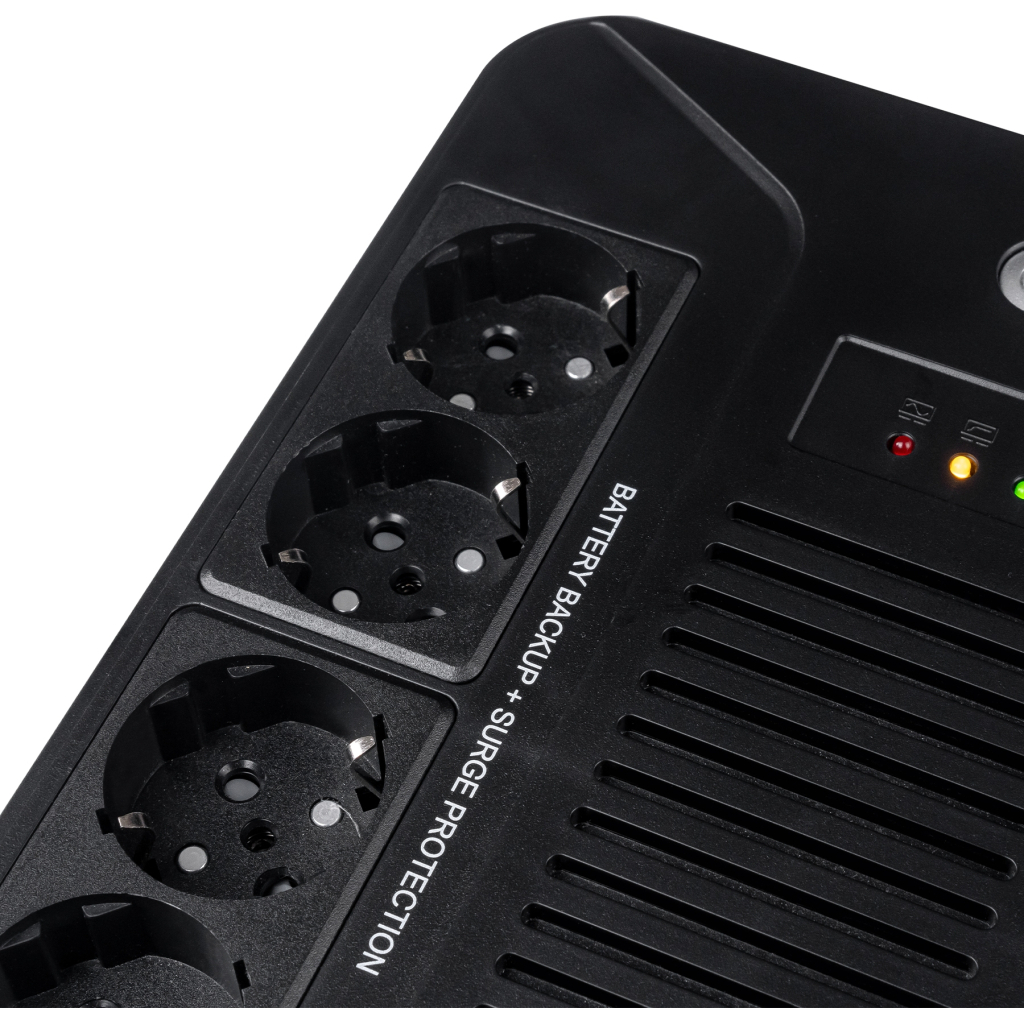 Пристрій безперебійного живлення Prologix 650VA 360W (PLP650VA8LED) - зображення 6