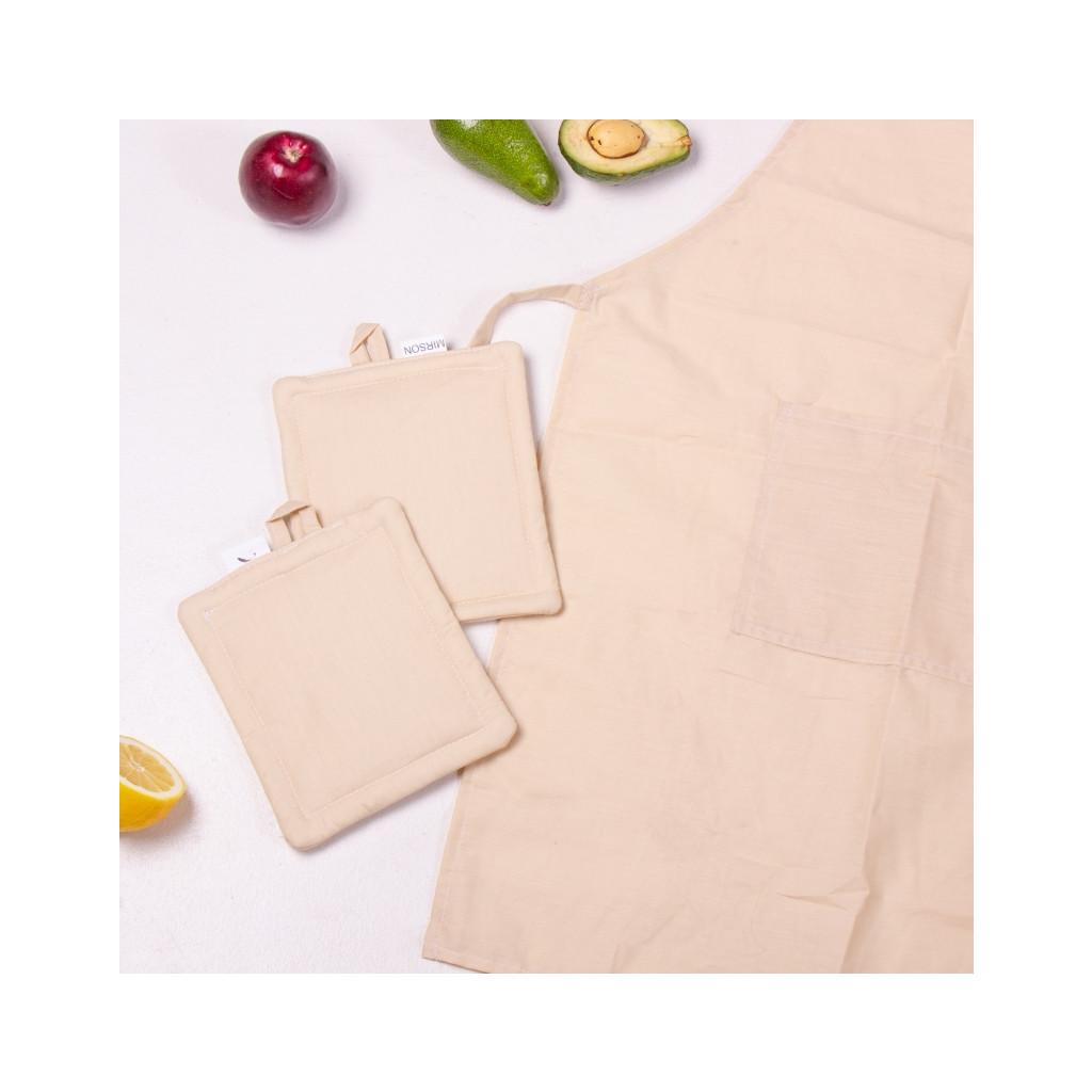 Фартух MirSon Набір 12-0712 Calvina бязь дві прихватки + дві рукавички-прихватки + фартух (2200006752646) - зображення 4