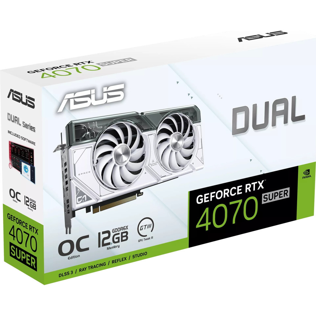 Відеокарта ASUS GeForce RTX4070 SUPER 12Gb DUAL OC WHITE (DUAL-RTX4070S-O12G-WHITE) - зображення 11