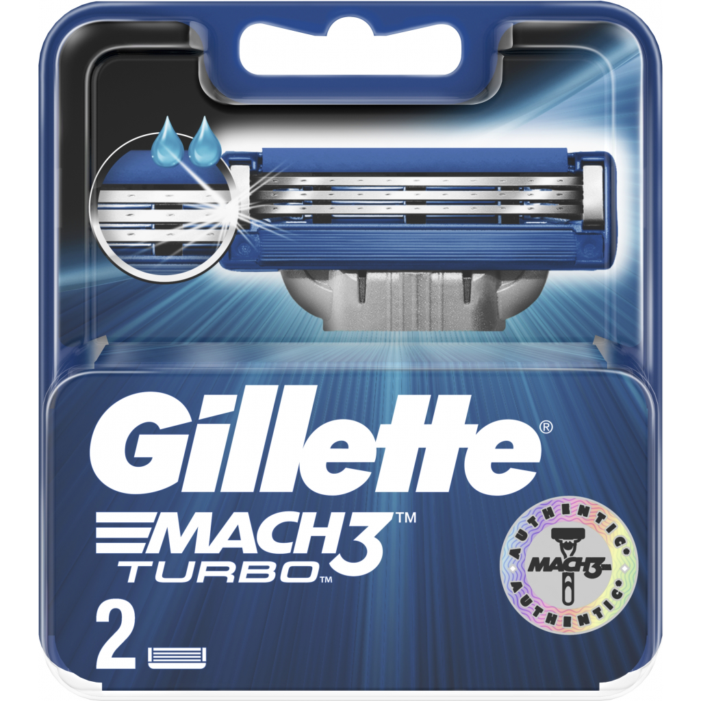 Змінні касети Gillette Mach 3 Turbo 2 шт (3014260275143) - изображение 2