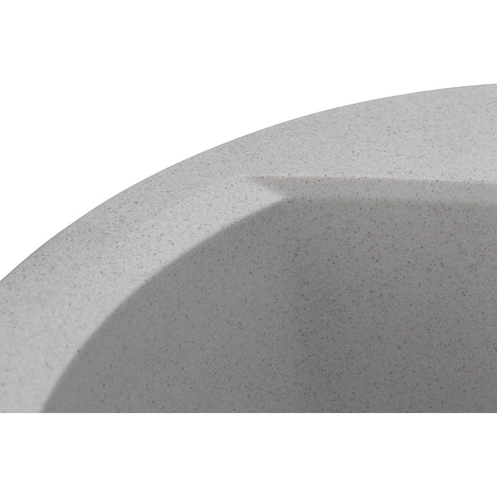 Мийка кухонна GRANADO RONDA gris з сифоном (470*490mm.) (gr2208) - зображення 4