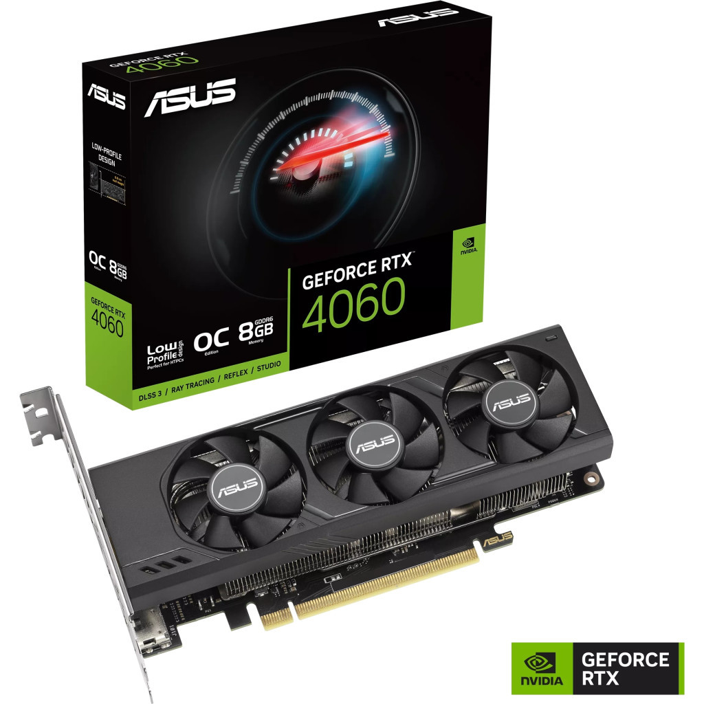 Відеокарта ASUS GeForce RTX4060 8Gb OC LP (RTX4060-O8G-LP-BRK) - зображення 8