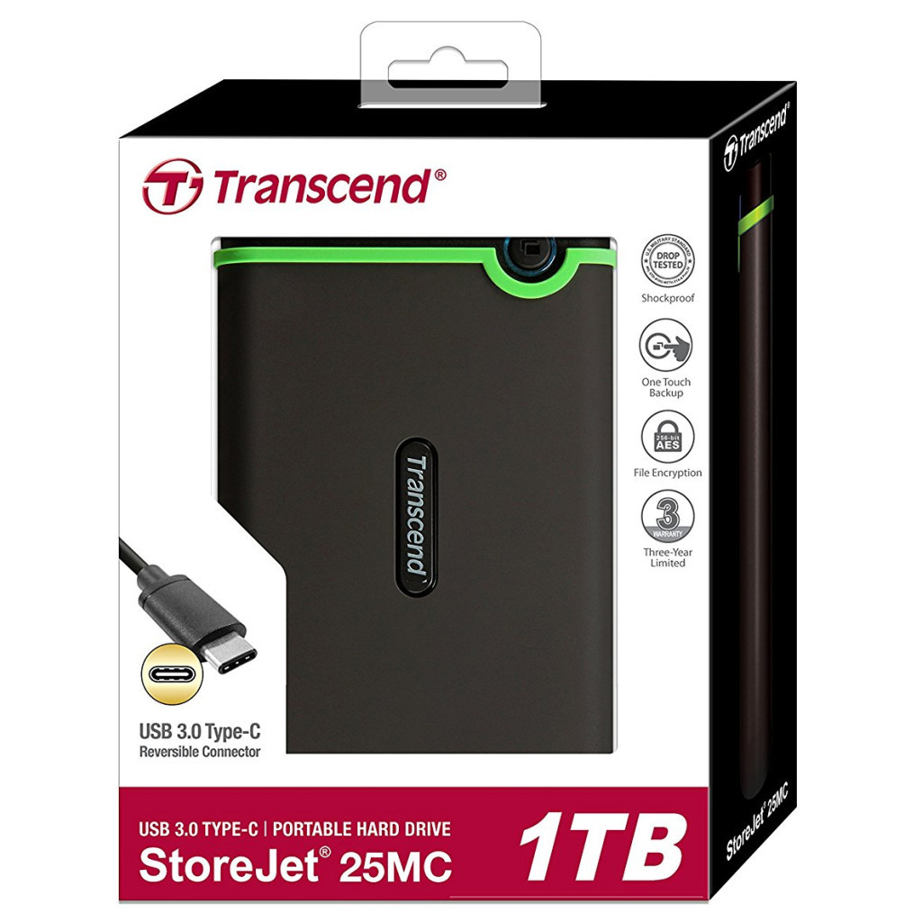 Зовнішній жорсткий диск 2.5" 1TB Transcend (TS1TSJ25MC) - зображення 3