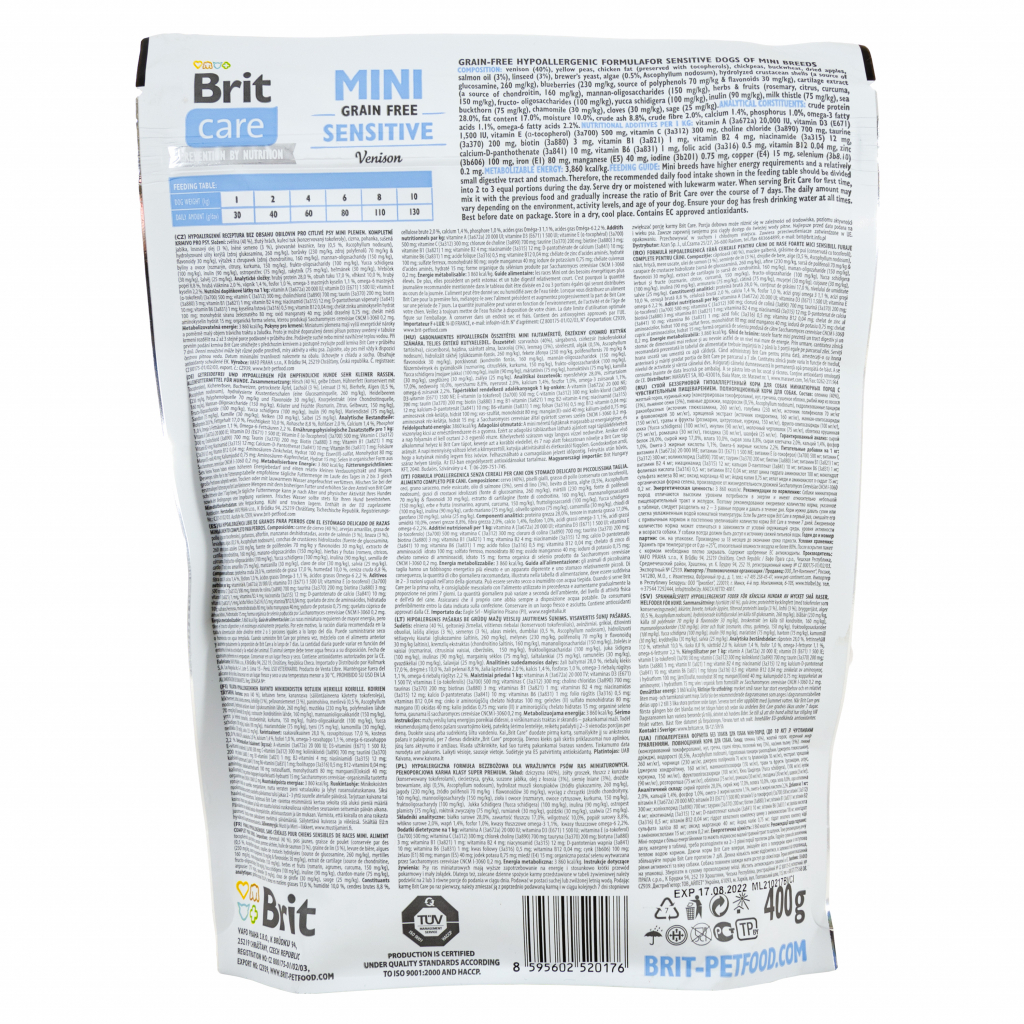 Сухий корм для собак Brit Care GF Mini Sensitive 400 г (8595602520176) - зображення 2