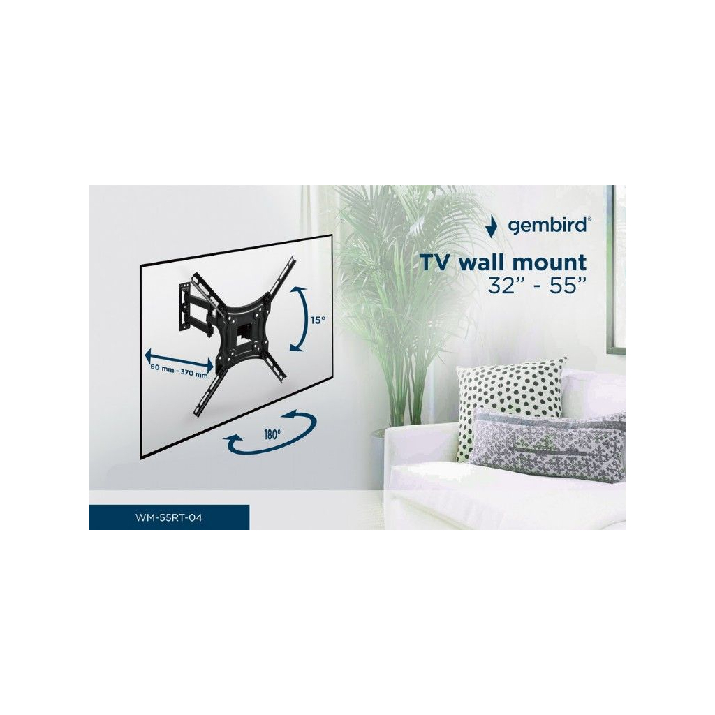 Кронштейн Gembird WM-55RT-04 - зображення 2