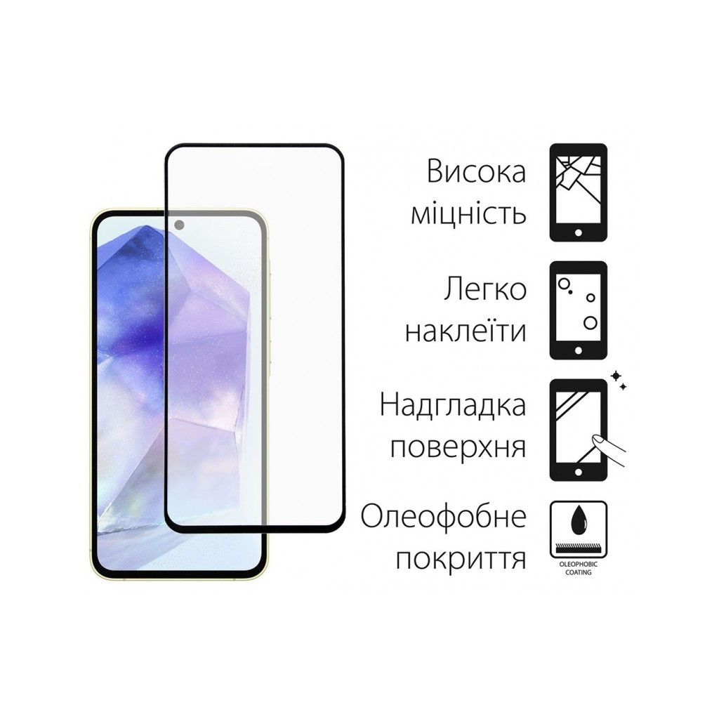 Скло захисне Dengos Samsung Galaxy A55 5G 2pcs (DG-TG2P-14) - зображення 2