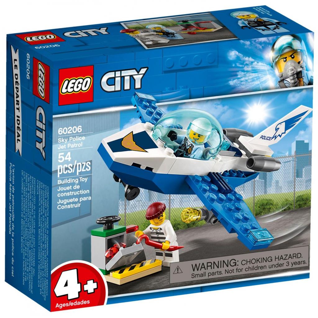 Конструктор LEGO City Повітряна поліція: патрульний літак 54 деталі (60206) - зображення 1