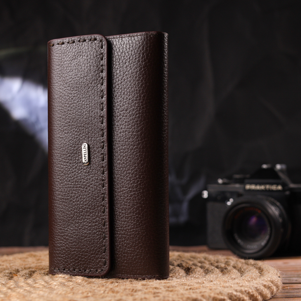 Гаманець Canpellini З натуральної шкіри Коричневий (21660) - зображення 8